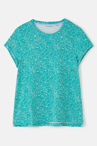 Lighthouse Ladies Causeway Tee - Soft Teal Floral
