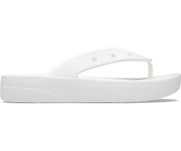 Crocs Classic Platform Flip White