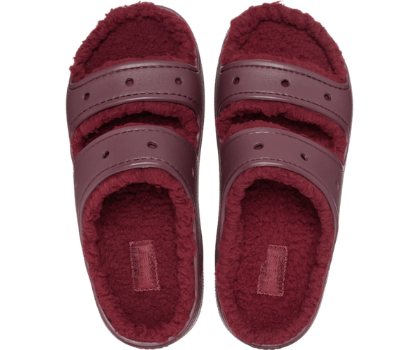 fur  lined  crocs  sandals