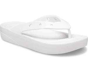 Crocs Classic Platform Flip White