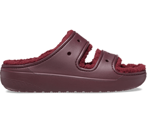 CROCS Fur lined Adults Sandal Dark Cherry Charles Fay