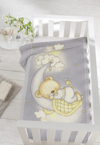 Pielsa Boxed Baby Cot Blanket 6375G Grey (110x140cm)