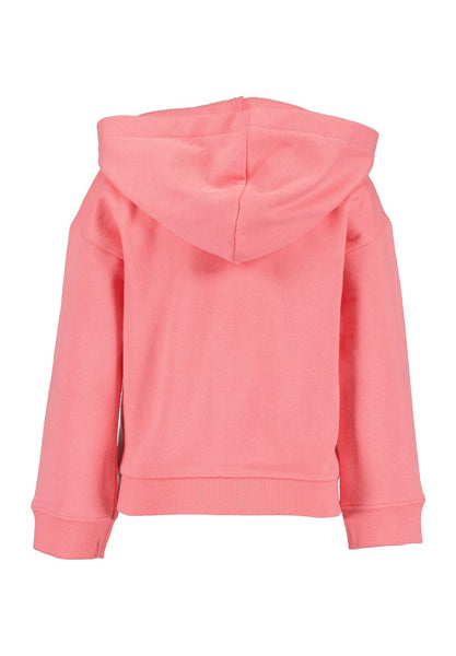 Blue Seven Girls' Long Sleeve Zip Hoodie Rainbow 764701 Salmon