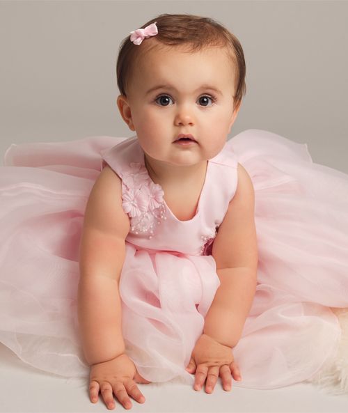 Sevva Girls Occassion Dress Baby Pink Elise