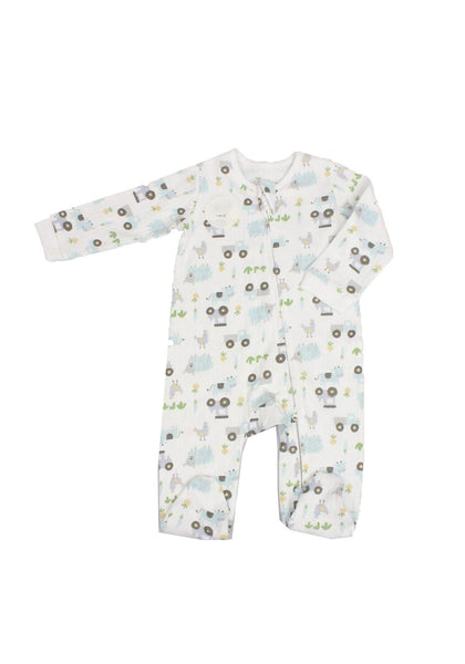 Ela & Ren 5 Piece Layette Set "On the Farm" Blue E13390