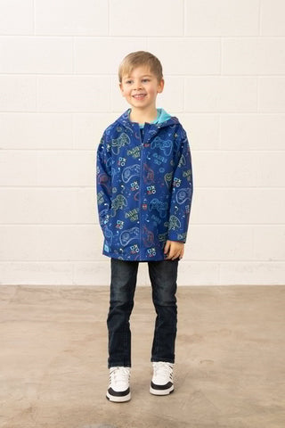 Little Lighthouse Ethan Jacket - Royal Gaming Print