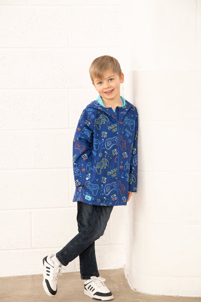 Little Lighthouse Ethan Jacket - Royal Gaming Print