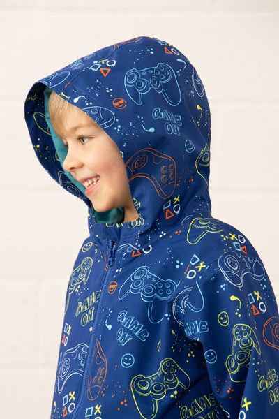 Little Lighthouse Ethan Jacket - Royal Gaming Print