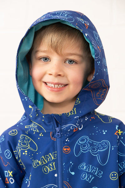 Little Lighthouse Ethan Jacket - Royal Gaming Print