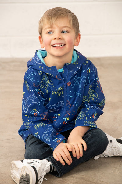 Little Lighthouse Ethan Jacket - Royal Gaming Print