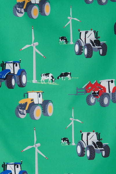 Little Lighthouse Ethan Jacket - Tractor Wind Turbine Print