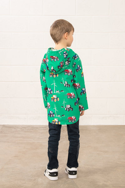 Little Lighthouse Ethan Jacket - Tractor Wind Turbine Print