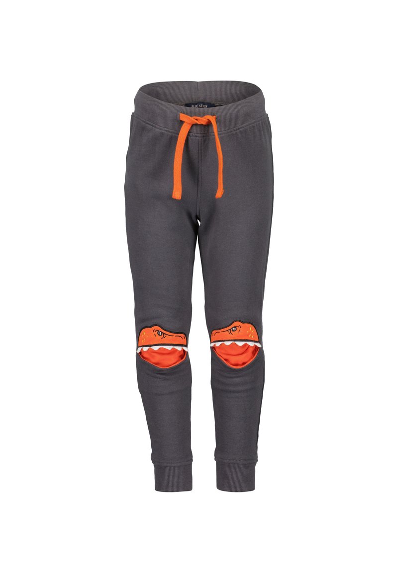 Blue Seven Boys' Contrast Knees Sweat Pants 875096 Dinosaur Grey