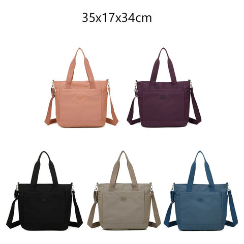Air Supreme Bags D-400 Plain Colour Nylon Large Shoulder Bag Assorted