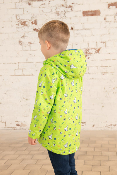 Little Lighthouse Finlay Boys Jacket - Lime Space