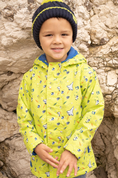 Little Lighthouse Finlay Boys Jacket - Lime Space