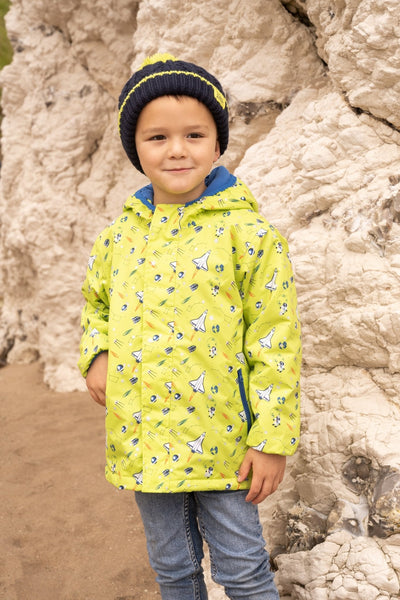 Little Lighthouse Finlay Boys Jacket - Lime Space