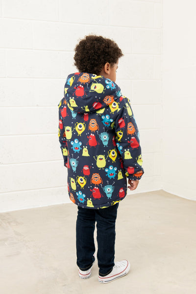 Little Lighthouse Finlay Boys Jacket - Monster Print