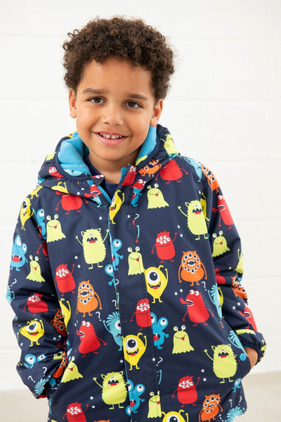 Little Lighthouse Finlay Boys Jacket - Monster Print