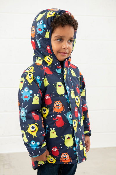 Little Lighthouse Finlay Boys Jacket - Monster Print