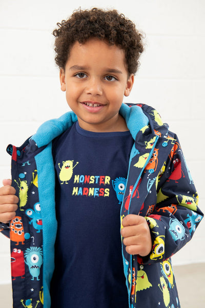 Little Lighthouse Finlay Boys Jacket - Monster Print