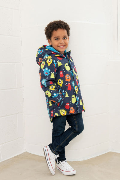 Little Lighthouse Finlay Boys Jacket - Monster Print