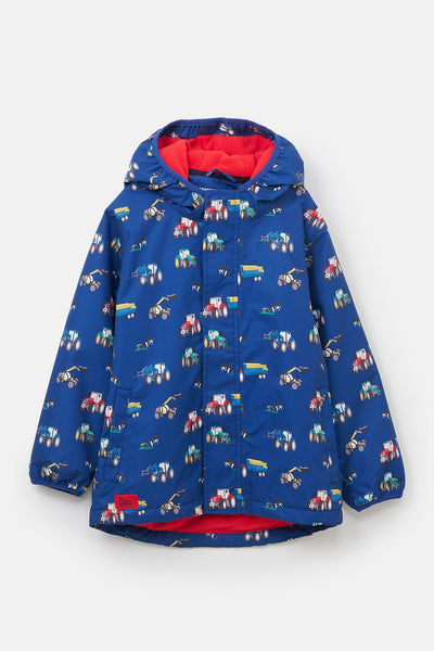 Little Lighthouse Finlay Boys Jacket - Navy Blue Tractor