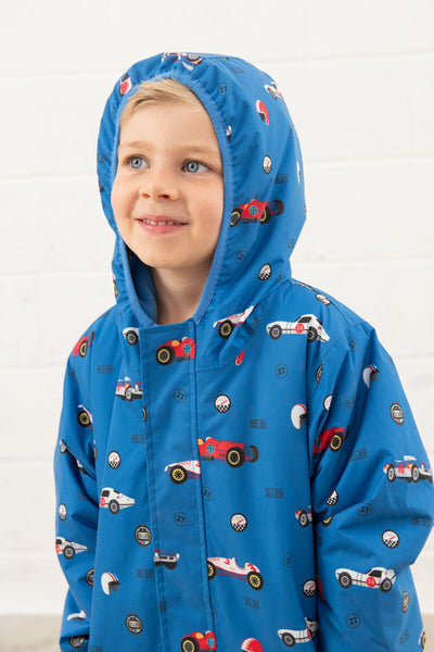 Little Lighthouse Finlay Boys Jacket - Rally Car Print