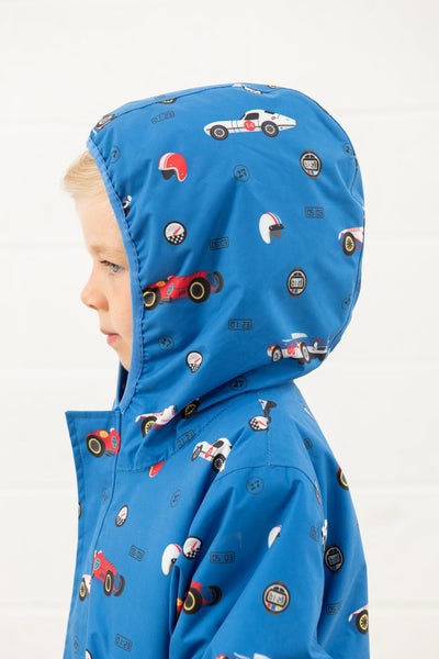 Little Lighthouse Finlay Boys Jacket - Rally Car Print