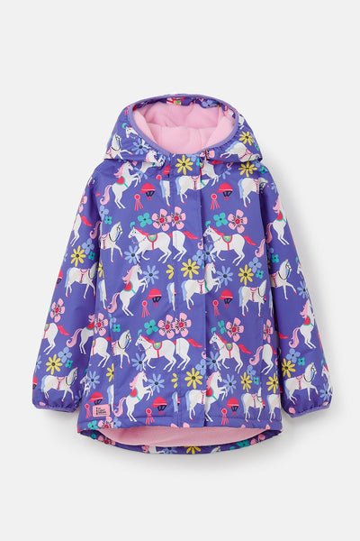 Little Lighthouse Girls Freya Padded Waterproof Coat Horse Print