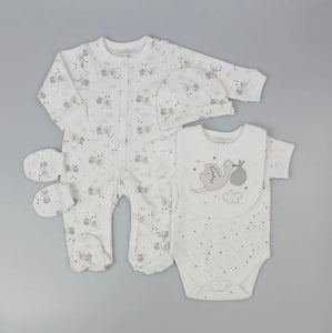 Watch Me Grow Baby 5 Piece Gift Set H13618 Stork White