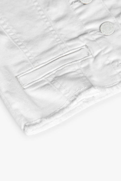 Boboli Girl's Stretch Twill Jacket 491015 White