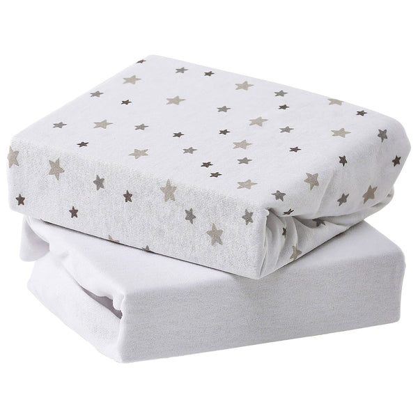 2 Pack Cot Bed Fitted Sheet