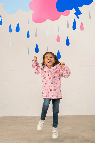 girls  dinosaur  rainjacket