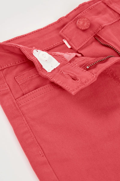 Boboli Girl's Cotton Flared Trousers  Strawberry Pink 493107-3826