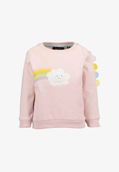 Blue Seven Infant Girl's Rainbow Sweatshirt 909048-4080 Rose