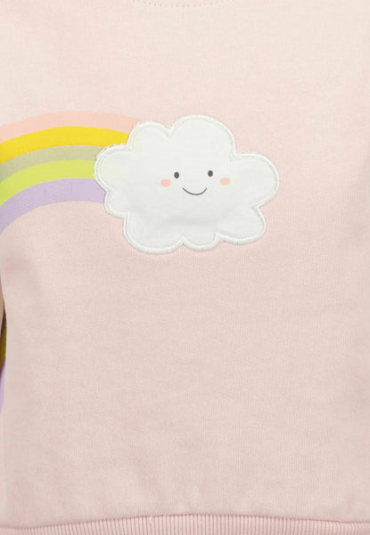 Blue Seven Infant Girl's Rainbow Sweatshirt 909048-4080 Rose