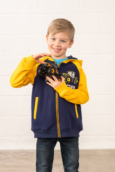 Little Lighthouse Boy's Jackson Full Zip Hoodie - Navy JCB
