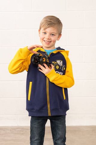 Little Lighthouse Boy's Jackson Full Zip Hoodie - Navy JCB