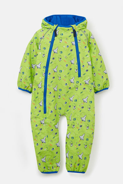 Little Lighthouse Jamie Boy's Puddlesuit - Lime Space