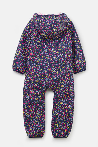 Little Lighthouse Jamie Girl's Puddlesuit - Navy Floral