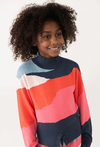 Boboli Girl's Knitted Sweater  Orange