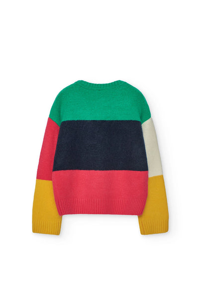 boboli girls cosy block colour jumper  ireland