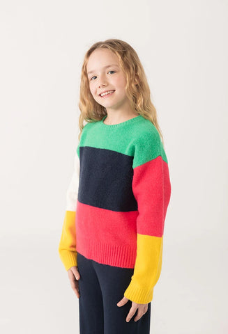 boboli girls stripe jumper