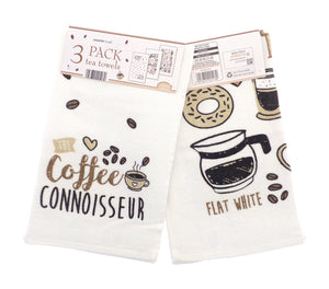 Country Club 3 Pack Tea  Towels Various