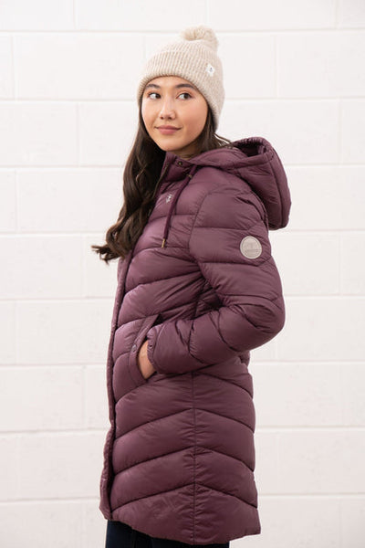 Lighthouse Ladies Laurel Lightly Padded Coat - Cranberry