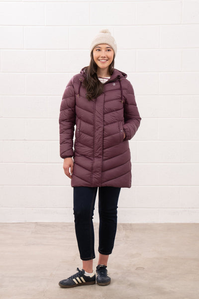 Lighthouse Ladies Laurel Lightly Padded Coat - Cranberry