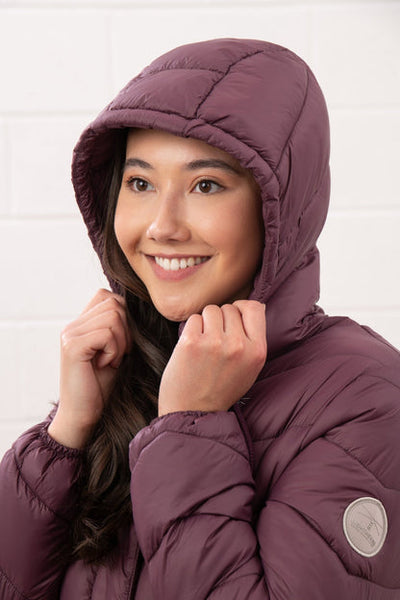 Lighthouse Ladies Laurel Lightly Padded Coat - Cranberry