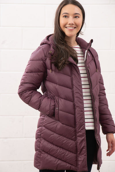 Lighthouse Ladies Laurel Lightly Padded Coat - Cranberry