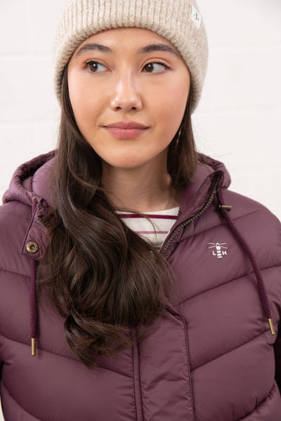 Lighthouse Ladies Laurel Lightly Padded Coat - Cranberry